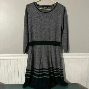 ALYX Soft Sweater Dress Gray and Black Size Large